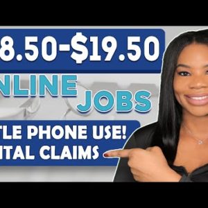 ✔ *Little Phone-Use!!* $18.50-$19.50/hr Claims Work-From-Home Jobs! APPLY ASAP!!