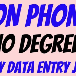 This Will Go Fast! | Non Phone | No Degree | Easy Data Entry Job | Best Non Phone Work From Home Job