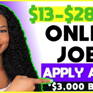 🏃🏽‍♀️ *Apply ASAP!!* $13-28/hr Work-From-Home Jobs! Little Experience Required + $3,000 Sign Bonus!