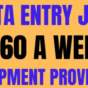 Data Entry | $560 A Week | Equipment Provided | Best Non Phone Work From Job | Remote 2022