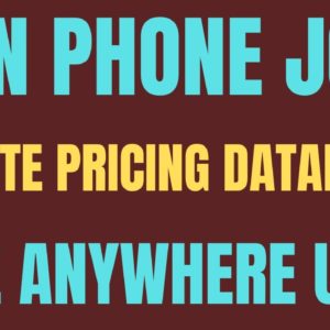 Non Phone Job | Update Pricing Database | Live Anywhere USA | Best Non Phone Work From Home Job 2022