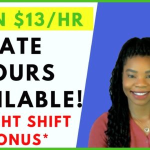 Now hiring! Late Night Hours Available! Online, Remote Work From Home Jobs | January 2019