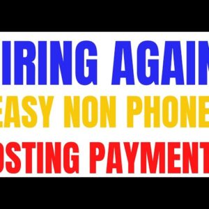 Hiring Again! | Non Phone | Posting Payments | Best Non Phone Work From Home Job Hiring Now | Remote