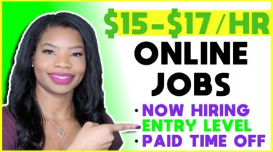 💸 $15-$17 Hourly Work-From-Home Jobs. ENTRY LEVEL | Apply TODAY!!