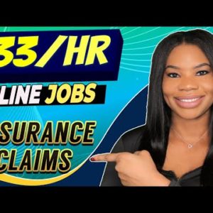 🤑 *APPLY FAST!!* $33 HOURLY Insurance Claims Work-From-Home Jobs!