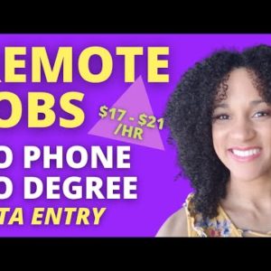 DATA ENTRY WORK FROM HOME JOBS NOW HIRING! No Degree Required! NO PHONE Remote Jobs 2022