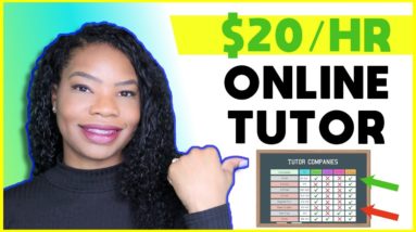 $20 Hourly Work-From-Home. Teach English Online - Entry Level & No Degree | Work-At-Home Jobs 2020