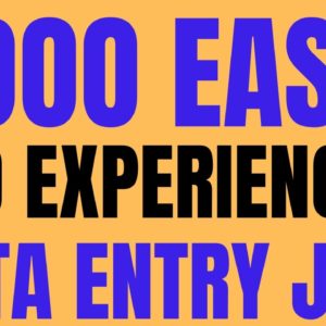 Soooo Easy | No Experience | Data Entry Work From Home Job | Online Jobs Hiring Now | Remote 2022