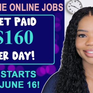 🤑 $160 PER DAY ONLINE JOB! VERY LITTLE EXPERIENCE & NO DEGREE REQUIRED! WORK FROM HOME JOBS 2022