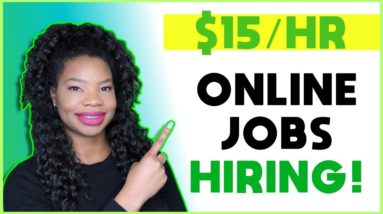 10 Work From Home Jobs Paying Over $15 Hourly | Online, Remote Work-At-Home Jobs 2020