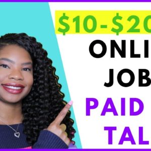 Paid to Talk Work-from-home Job! Entry Level. Paypal | Online, Remote Work-At-Home Jobs October 2019