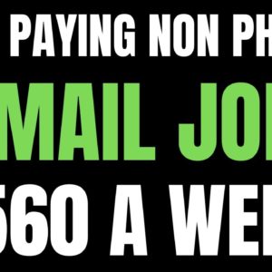 High Paying Non Phone Work From Home Job | Email Job | $1560 A Week | Remote Job Hiring Now 2022