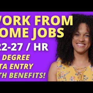 *EASY APPLY!* NO DEGREE NEEDED WORK FROM HOME JOBS! | Up to $27/hr DATA ENTRY REMOTE JOBS