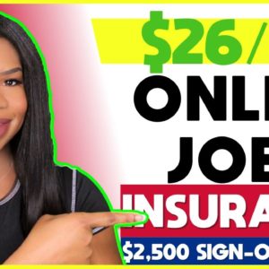 🔥 *HOT!!* $26/hr Insurance Work-From-Home Job! ENTRY LEVEL + $2,500 Sign-On BONUS! 💵