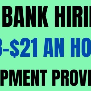 US Bank Hiring | $18-$21 An Hour | Equipment Provided | Best Work From Home Job | Remote Jobs Hiring