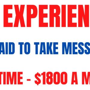 No Experience | Get Paid To Take Messages | Part Time - $1800 A Month |Work From Home Job Hiring Now