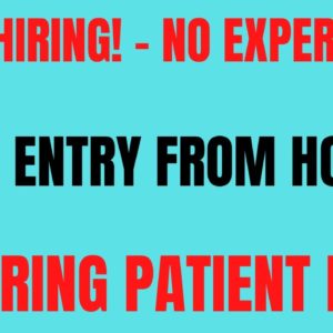 Non Phone | Data Entry Work From Home Job | Entering Patient Data | Remote Jobs 2022 | Online Jobs