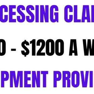 Processing Claims | $800-$1200 A Week | Equipment Provided| Online Jobs Hiring  | Work From Home Job