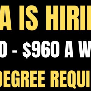 AAA Is Hiring | $720-$960 A Week | No Degree | Best Work From Home Job Hiring | Online Jobs Hiring