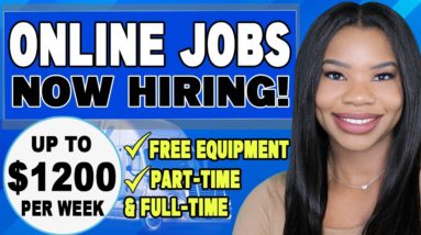 🤑 $1220 PER WEEK ONLINE JOBS! PART-TIME & FULL-TIME! FREE EQUIPMENT PROVIDED! WORK FROM HOME JOBS