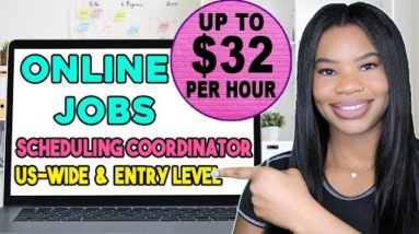 $32 HOURLY ONLINE JOBS! GET PAID TO SCHEDULE APPOINTMENTS! AVAILABLE US WIDE! WORK FROM HOME JOBS