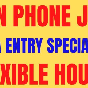 Non Phone | Data Entry | Flexible Hours | Non Phone Work From Home Job | Online Job Hiring Now 2022