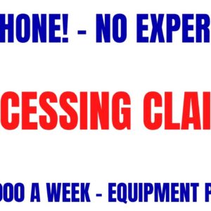 Non Phone Work From Home Job - No Experience | Processing Claims | Make Up To $1000 A Week | Remote