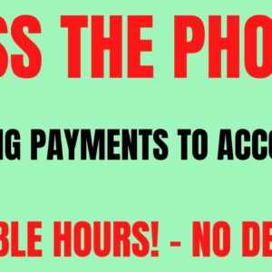 Toss The Phone | Posting Payments To Accounts | No Degree Needed | Non Phone Work From Home Job