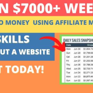 Make your first $100 with affiliate marketing in 24 hours (new strategy) Step by step tutorial.