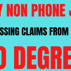 Easy Non Phone Work From Home Job | Processing Claims From Home | No Degree | Online Job Hiring Now