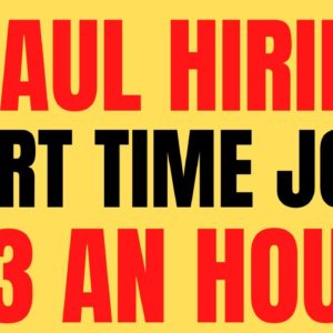 Uhaul Hiring | Part Time | $13 An Hour | Best Work From Home Job Hiring Now 2022 | Remote Part Time