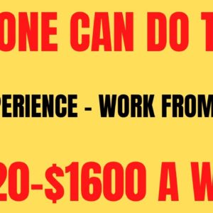 Anyone Can Do This | No Experience Work From Home Job | $1520-$1600 A Week Online Job Hiring Now