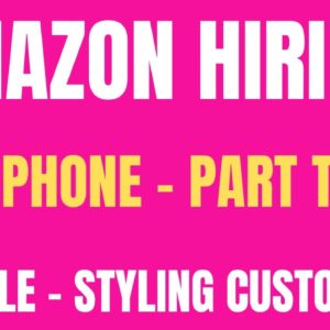 Amazon Hiring | Non Phone - Part Time Work From Home Job | Flexible - Styling Customers | Remote Job