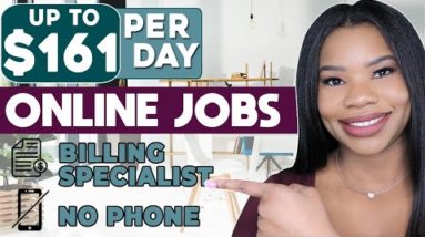 📵 NO PHONE: $161 PER DAY ONLINE JOBS! LITTLE EXPERIENCE! LIMITED AVAILABILITY! | WORK FROM HOME JOBS