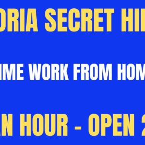 Victoria Secret Hiring | Part Time Work From Home Job | $13 An Hour - Open 24/7 | Best Online Job