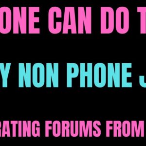 Anyone Can Do This | Easy Non Phone Work From Home Job | Moderating Forums From Home | Online Jobs