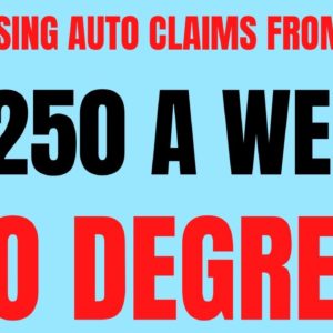 Processing Auto Claims Work From Home Job | $1250 A Week Work At Home Job | No Degree Remote Jobs