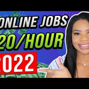 7 Work-From-Home Jobs PAYING $20 Per Hour Or More! | 2022