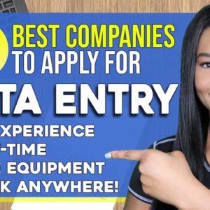 7 BEST Data Entry Work From Home Jobs! Up To $21 Per Hour! No Phone Required! (2022)