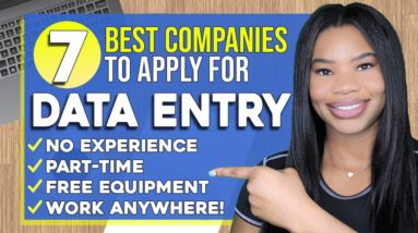 7 BEST Data Entry Work From Home Jobs! Up To $21 Per Hour! No Phone Required! (2022)