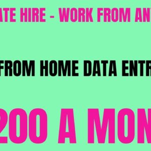 Immediate Hire Non Phone Work From Home Job | $3200 A Month | Data Entry Operators Hiring Now 2022