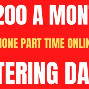 $1200 A Month | Part Time Work From Home Job | Typing Out Data | Best Non Phone Work From Home Job