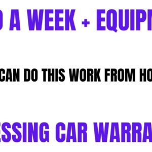 $1040 A Week + Equipment | Anyone Can Do This | Processing Warranties Work From Home Job  |Remote