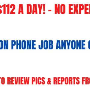 Make $112 A Day No Experience Non Phone Work From Home Job | Get Paid To Review Pics and Reports