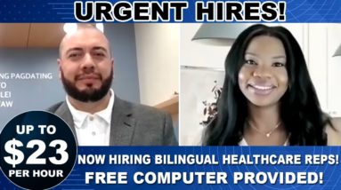 *URGENT* $23 PER HOUR ONLINE JOBS! FREE COMPUTER! COMPANY NEEDS 100s of People! WORK FROM HOME JOBS