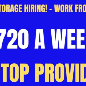 Public Storage Hiring | Work From Home Job |  $720 A Week | Laptop Provided Online Job Hiring Now