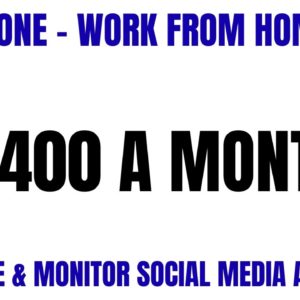 Non Phone - Work From Home Job | $6400 A Month | Monitor & Moderate Social Media Accounts Online Job