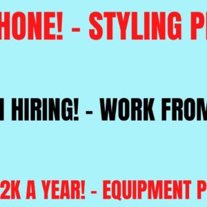 Non Phone Work From Home Job | Amazon Hiring Work At Home Job | Styling People | Up To $92K A Year