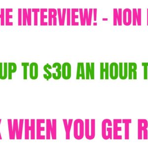 Skip The Interview - Non Phone Work From Home Job | Make Up To $30 An Hour Typing | Work Whenever