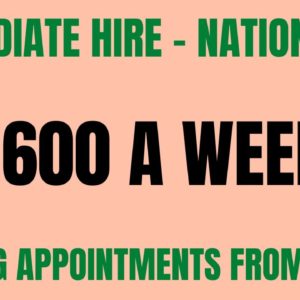 Immediate Hire Work From Home Job - Nationwide | $600 A Week | Setting Appointments | Online Job